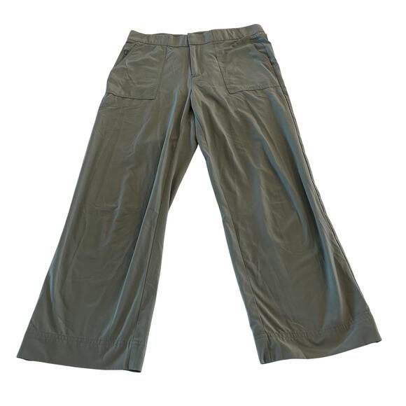 Athleta Tribeca Utility Crop Straight Pants Green Size‎ 6 - Picture 2 of 11